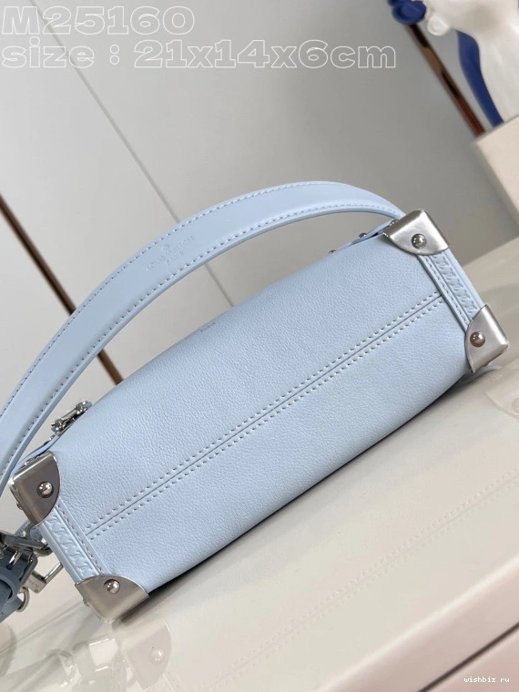 WIS Trunk LOUIS PM-21*14*6CM VUITTON Side 0823